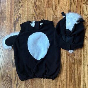 Pottery Barn Kids Black and White Skunk Costume